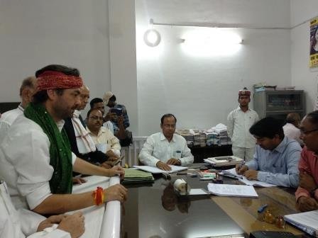 ललितेशपति त्रिपाठी ने नामांकन के बाद किया रोडशो -MIRZAPUR