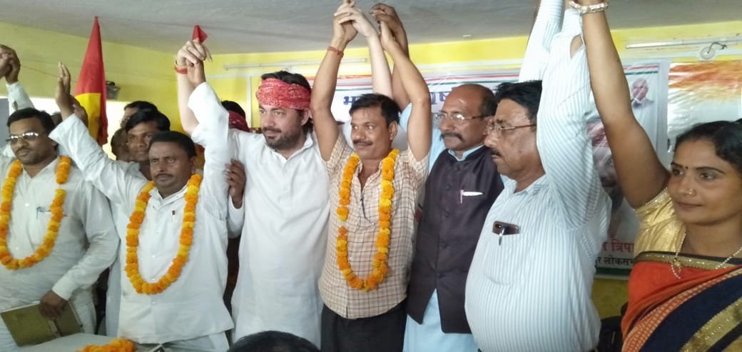 प्रगतिशील मानव समाज पार्टी ने ललितेशपति त्रिपाठी को समर्थन का ऐलान किया-MIRZAPUR