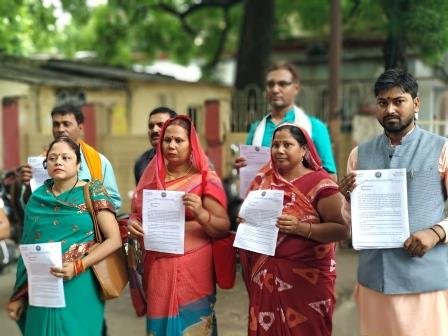 बीजेपी नेता अनिल सिंह प्रकरण में अखिल भारतीय क्षत्रिय महासभा मिर्ज़ापुर ने जिलाधिकारी को ज्ञापन पत्र दिया