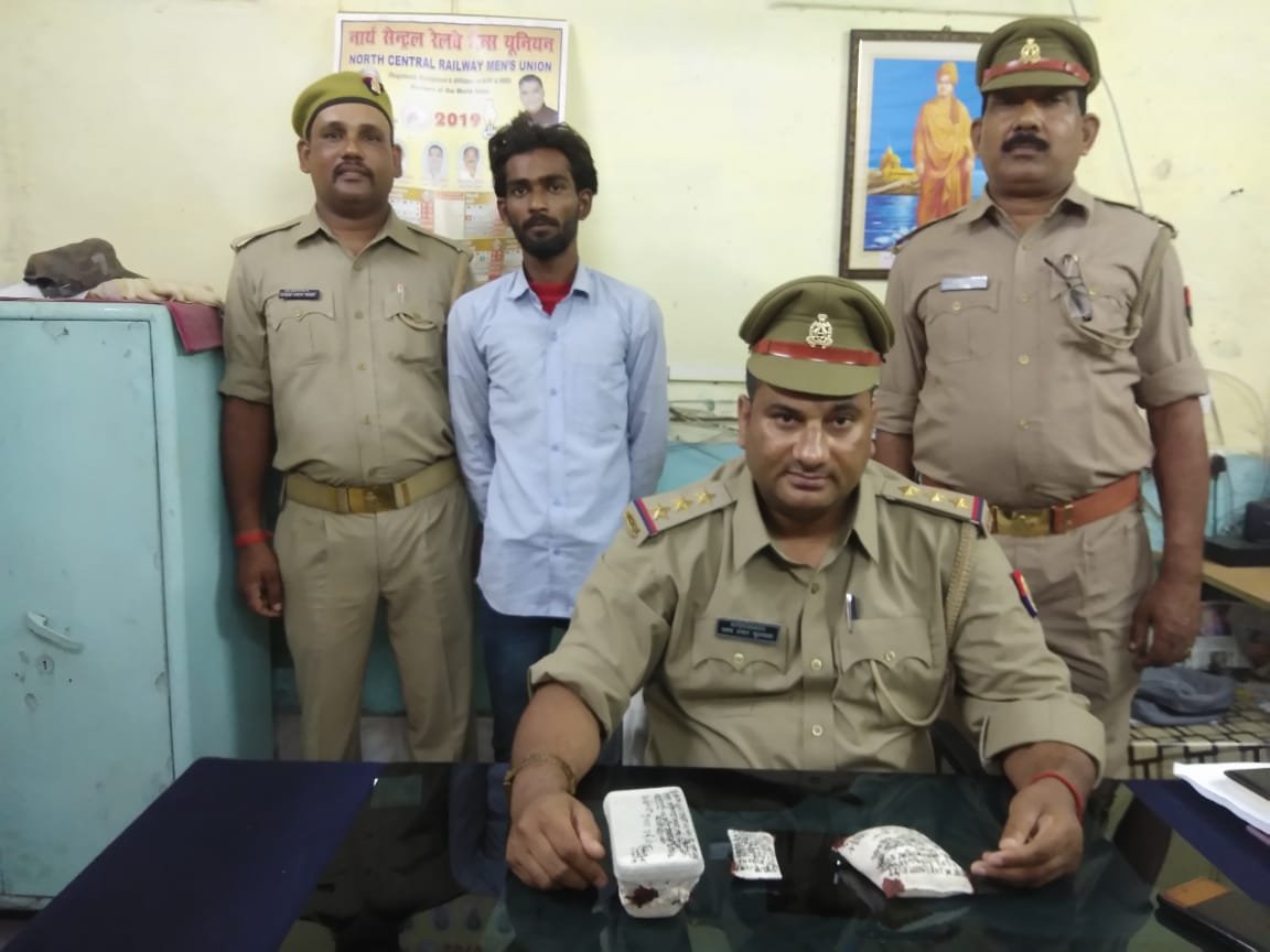 ट्रेनों में अपराध करने वाला सक्रिय अपराधी गिरफ्तार- मिर्जापुर
