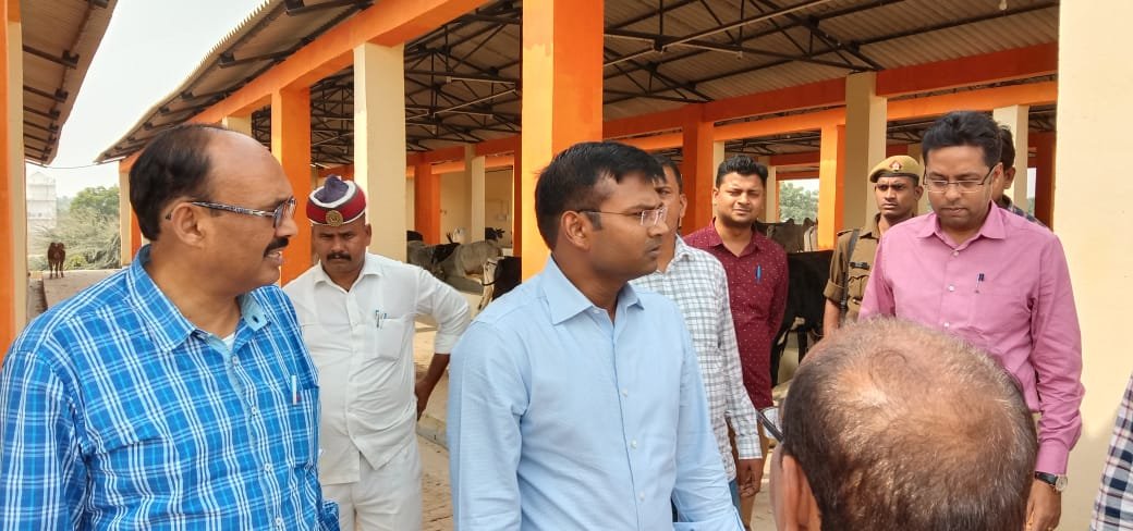 नवागत जिलाधिकारी ने आते ही किया पशु आश्रय स्थल का निरीक्षण-MIRZAPUR