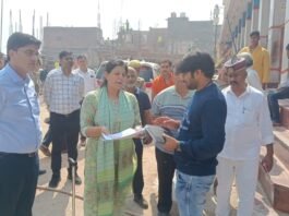 जिलाधिकारी ने किया कारीडोर प्रगति कार्य का निरीक्षण, धीमी प्रगति पर जताई नाराजगी