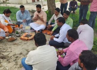 ब्लाक प्रमुख ने आंगनबाड़ी केंद्र का किया भूमिपूजन*