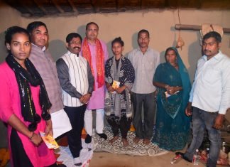 गंगाजली के घर पर मंत्री नन्दी ने किया भोजन ,दिखा मोदी कल्चर का बेहतर नमूना