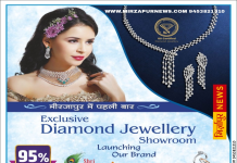 जनपद मिर्जापुर में स्वर्ण आभूषण के प्रतिष्ठित प्रतिष्ठान में अब और भी ज्यादा कलेक्शन