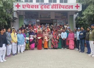 एपेक्स ट्रस्ट हॉस्पिटल में इस वर्ष अब तक 1050 निःशुल्क मोतियाबिंद सर्जरी