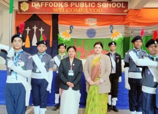 75 वीं ऐतिहासिक गणतंत्र दिवस की गौरव गाथा पर गर्व करते दिखें डैफोडिल्स पब्लिक स्कूल के छात्र..