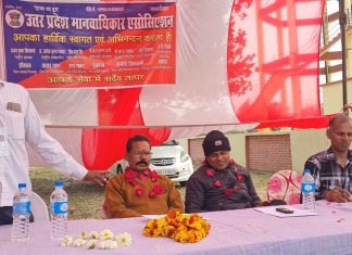 उ०प्र० मानवाधिकार एसोसिएशन के राष्ट्रीय अध्यक्ष ने ग्राम मलाधरपुर में सुनी लोगों की समस्याएं, मिर्जापुर