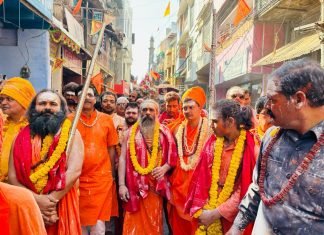 धूमधाम से निकाली गई बूढेनाथ बाबा की पालकी यात्रा , मिर्जापुर