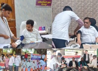 एपेक्स ट्रस्ट द्वारा आयोजित निःशुल्क शिविर मे नापा गया 629 का बीपी