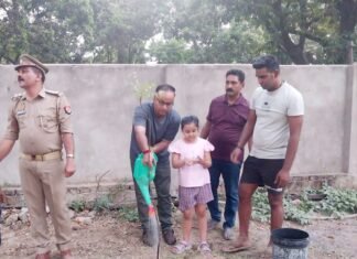 पुलिस अधीक्षक मिर्जापुर अभिनंदन ने वृक्षारोपण कर दिया वृहद संदेश
