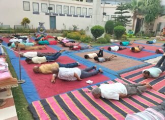 शहीद उद्यान में योग शिविर प्रारंभ,मिर्जापुर