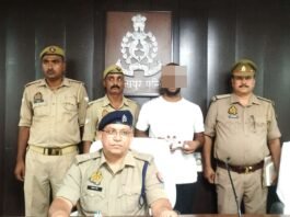 चोरी के अभियोग से सम्बन्धित अभियुक्त गिरफ्तार, चोरी गयी स्कार्पियो गाड़ी व अवैध तमंचा बरामद-*MIRZAPUR