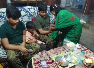 बनवासियों से राखी बंधवाकर क्षेत्र में पेश किया मिसाल