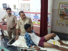 मिर्जापुर में पुलिस और बदमाश में मुठभेड़,गोली लगने के बाद बदमाश हुआ घायल