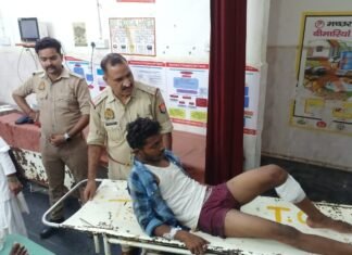 मिर्जापुर में पुलिस और बदमाश में मुठभेड़,गोली लगने के बाद बदमाश हुआ घायल