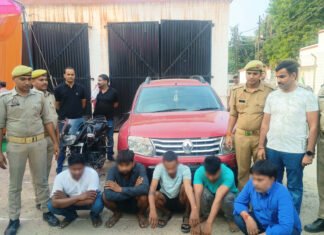 मिर्जापुर में अन्तर्राज्यीय चोर गैंग का पर्दाफाश, ₹ 25-25 हजार के 04 इनामिया सहित 05 शातिर अपराधी गिरफ्तार