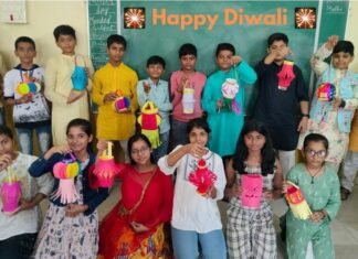 सेठ द्वारका प्रसाद बजाज स्कूल में छात्र-छात्राओं ने दीपावली का जमकर मनाया त्योहार, मिर्जापुर