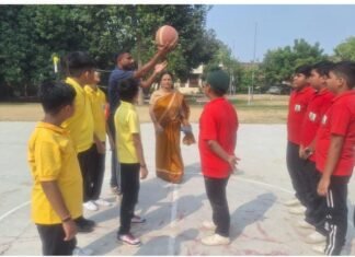 Cricket*, Kho-Kho* & *Basket ball*, was organized in the bajaj school