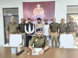 मिर्जापुर – अवैध असलहा की तस्करी करने वाले गिरोह के 03 शातिर सदस्य गिरफ्तार