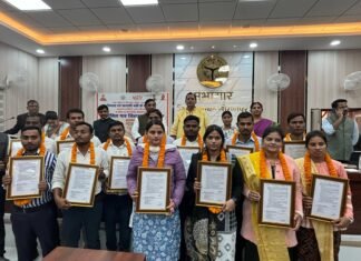 14 ग्राम पंचायत अधिकारियों को वितरित किया गया नियुक्ति पत्र,मिर्जापुर