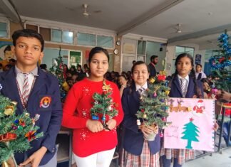 बड़े ही धूमधाम से मनाया गया एसएन पब्लिक स्कूल में क्रिसमस का पर्व
