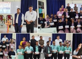 एपेक्स ट्रस्ट नर्सिंग एवं पैरामेडिकल छात्रों को 60 टैबलेट वितरित