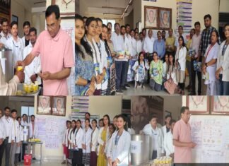 एपेक्स आयुर्वेद कॉलेज द्वारा ग्रीष्म ऋतुचर्या जागरूकता अभियान का आयोजन