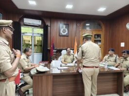 पुलिस महानिरीक्षक विंध्याचल परिक्षेत्र,मीरजापुर द्वारा पुलिस कार्यालय का किया गया वार्षिक निरीक्षण