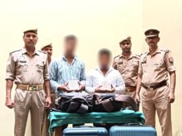 मीरजापुर में अंग्रेजी शराब के साथ 02 अंतर्राज्यीय शराब तस्कर गिरफ्तार