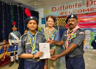 बुलबुल व स्काउट/गाइड का संयुक्त रुप से दीक्षा संस्कार का आयोजन