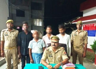 जुआ खेल रहे 04 जुआरी गिरफ्तार, मीरजापुर