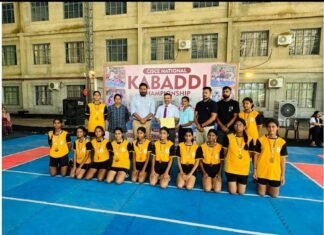 नेशनल कबड्डी टूर्नामेंट में यूपी की टीम में सेठ द्वारका प्रसाद बजाज स्कूल का दबदबा कायम