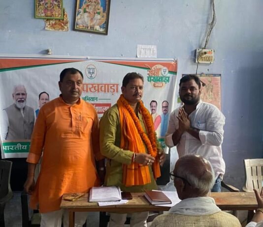 मझवां मण्डल के मण्डल कार्यशाला में मुख्य अतिथि के रूप में पहुंचे गौरव ऊमर