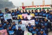 नदी से नया भारत” थीम पर आधारित एन.सी.सी नौका अभियान 2025 मिर्जापुर के फ़तहा घाट पहुँचा-