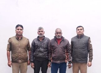 अहरौरा पुलिस ने 20-20 हजार के इनामी दो गो-तस्करों को किया गिरफ्तार