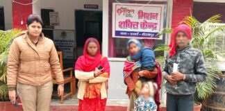 गंगा में कूदने जा रही महिला को मिर्जापुर मिशन शक्ति टीम ने बचाया