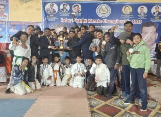 अंतर जिला कराटे चैंपियनशिप 2025 का भदोही में भव्य आयोजन, डैफोडिल्स स्कूल रहा उपविजेता