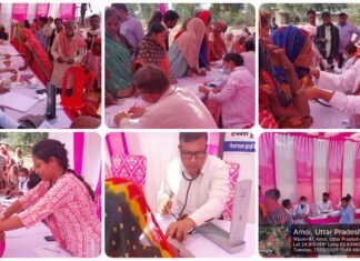 एपेक्स ट्रस्ट हॉस्पिटल द्वारा निःशुल्क स्वास्थ्य चिकित्सा शिविर में 156 मरीज हुए लाभान्वित