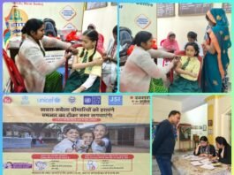 बजाज स्कूल में खसरा-रुबेला टीकाकरण शिविर संपन्न*