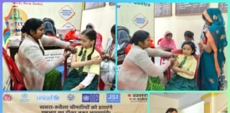 बजाज स्कूल में खसरा-रुबेला टीकाकरण शिविर संपन्न*