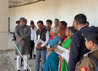 राज्यपाल ने मां विन्ध्यवासिनी राज्य विश्वविद्यालय निर्माण कार्य की प्रगति परखी