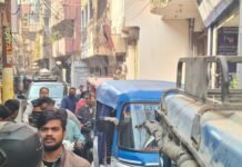 शहर कोतवाली क्षेत्र में भीषण जाम से जनजीवन अस्त-व्यस्त