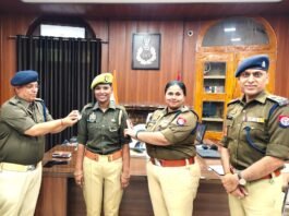 सेपक टकरा में कांस्य पदक जीतने पर महिला आरक्षी जया श्रीवास्तव पदोन्नत