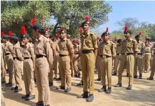 बजाज स्कूल में 400 कैडेटों ने दी एनसीसी ‘A’ सर्टिफिकेट परीक्षा