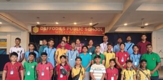 अल्मोड़ा के राज्य साहसिक कार्यक्रम के लिए 20 सदस्यीय डैफोडिल्स स्काउट टीम रवाना