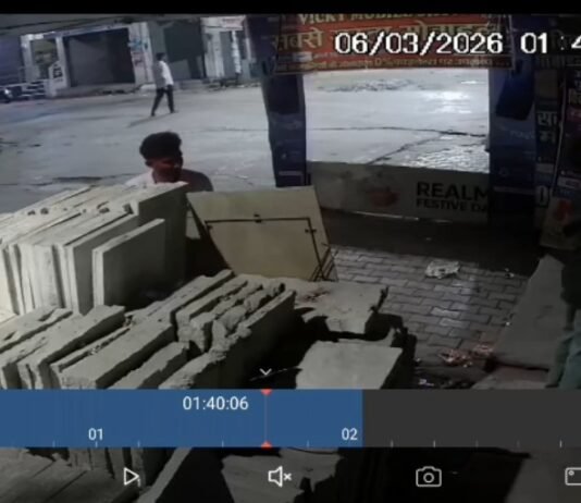 डंकीगंज में देर रात बदमाशों का हंगामा, सीसीटीवी में कैद हुई पूरी घटना