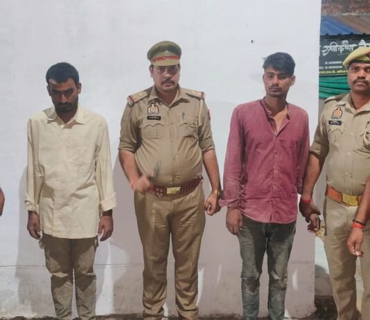 मिर्जापुर में 11 गोवंश के साथ 2 गो-तस्कर गिरफ्तार, 2 पिकअप वाहन सीज