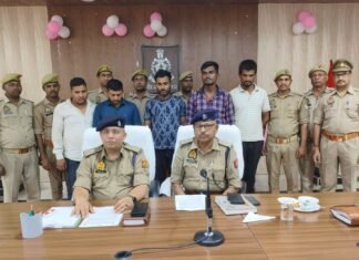 मिर्जापुर,50 लाख के गांजा के साथ 5 तस्कर गिरफ्तार, होंडा सिटी कार से हो रही थी सप्लाई