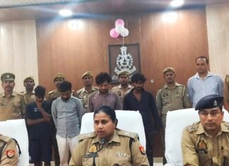 मिर्जापुर,वाहन चोर गैंग का पर्दाफाश, 4 शातिर गिरफ्तार